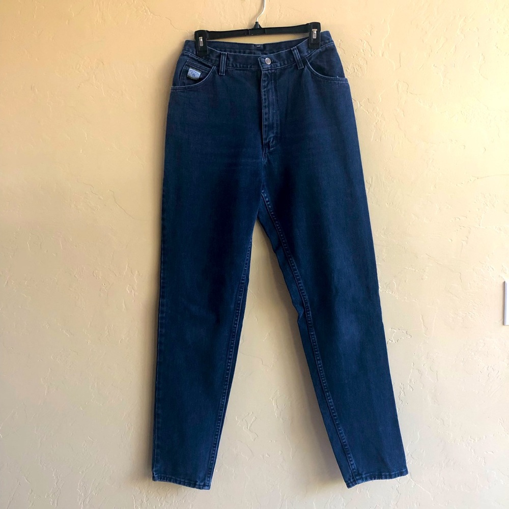 Vintage Wrangler Women Jeans Dark Wash SZ 12 x 34
